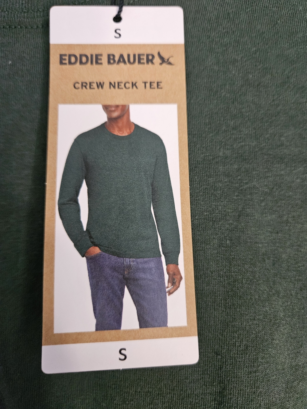 Eddie Bauer Men's Crew Neck Sweater - Green. #christmas Gift #232